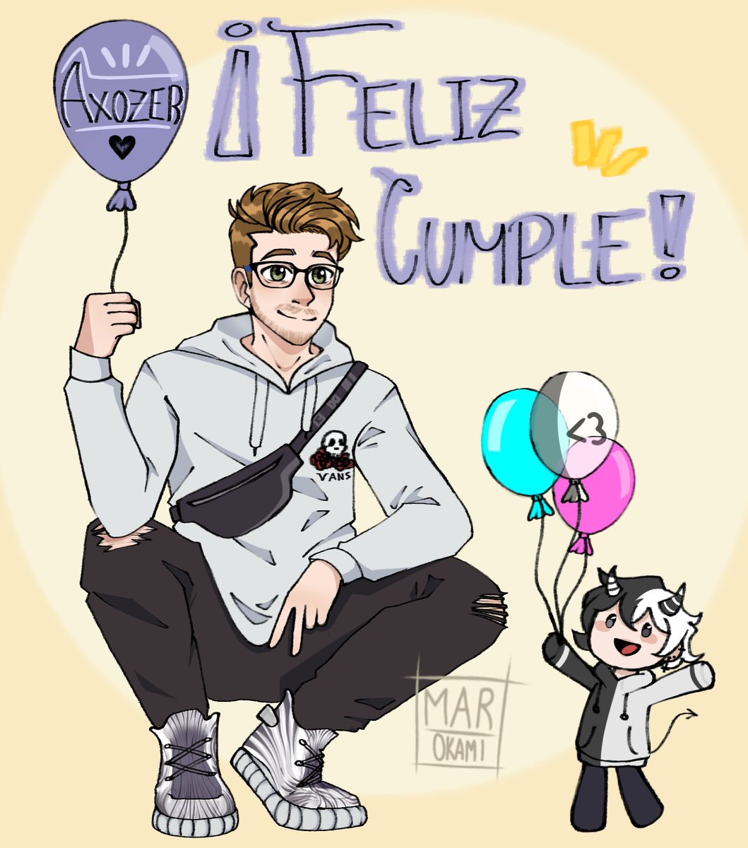 Mar_Okami_Art's tweet photo. Feliz cumpleaños Achoche, muchas felicidades, espero cumplas muchos más y puedo decidir que de parte de la comunidad y mía estamos muy orgullosos de ti, te mereces todo, rey🖤🤍 Espero te guste el dibujo<3 @aXoZerr
#AxozerTomaVergaHDP #AXOB19THDAY #axozerfanart #axozer https://t.co/arEwW8gdja