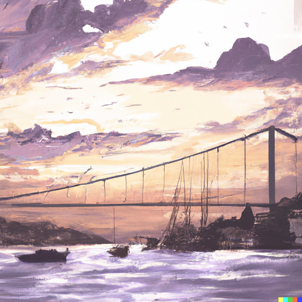 Dall-E'den �stanbul Bo�az� Resimleri