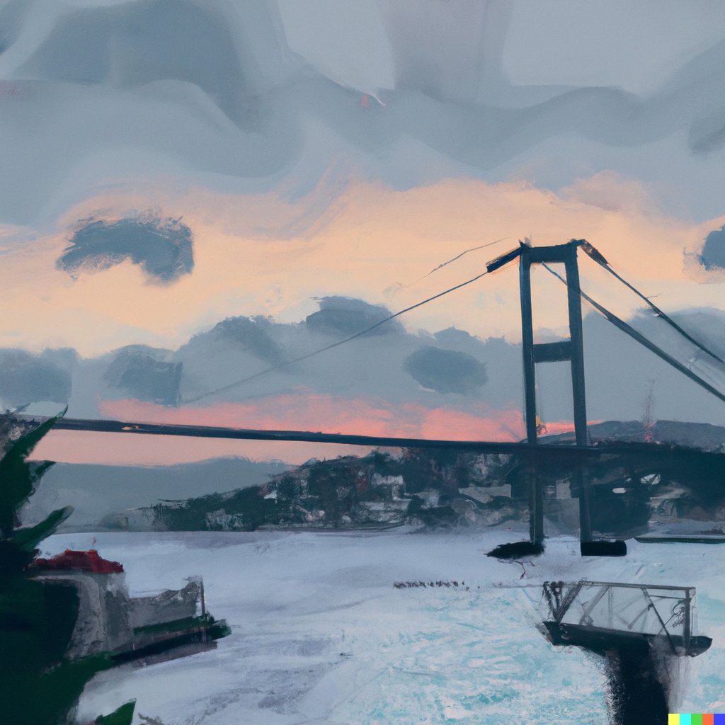 Dall-E'den �stanbul Bo�az� Resimleri
