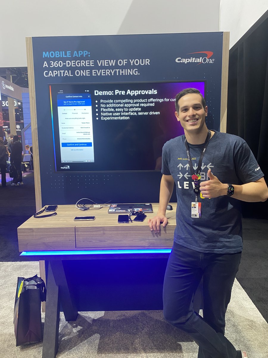 AlwysAwakeBlake's tweet photo. A little late due to my trip to India... but I had a blast at #reinvent2022 talking about our native server driven UI features for both iOS and Android! https://t.co/MfZlXBEDFR