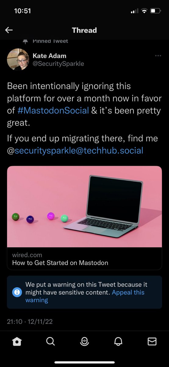 SecuritySparkle's tweet photo. …and yet the warning remains nearly a week after my appeal was “accepted”🧐🙄😑 https://t.co/e9eSTaMpP7
