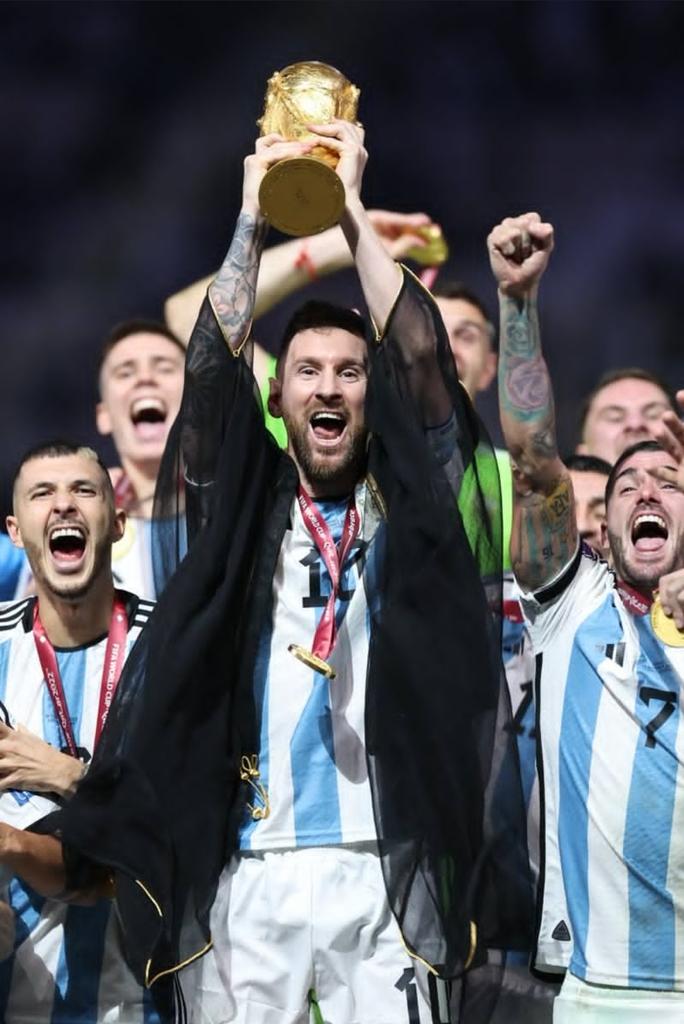 Unforgettable moment for Champion Mesiiiiiiiiii...
🏆🇦🇷

 #ARGvsKSA 
#FIFAWorldCup   
#ArgentinaVsFrance
#WorldCupFinal
#FIFAWorldCup