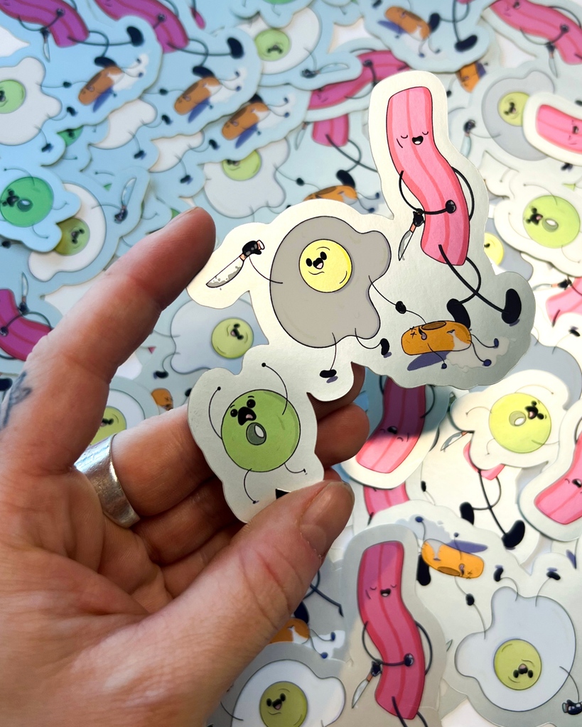 StickerApp's tweet photo. These matte mirror brunch designs are killer, aren’t they? 😂🍳
Design by: @andreakdoodles
#stickerapp #customstickers #breakfast #brunch #mirrorstickers #mattemirror #stickercat https://t.co/hZgcMNmDgr