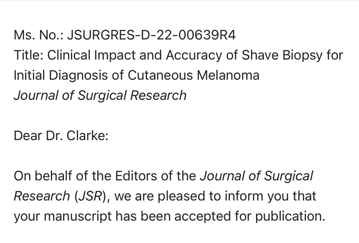 sheramd210's tweet photo. My FIRST AUTHOR manuscript has been ACCEPTED for publication!! I am so enormously thankful and grateful to my wonderful mentor @DrCNClarke!! She took me under her wings and has shown me how to fly. Special thanks to @ValenciaHenry_ for her help! What a way to start Xmas week🥲🎁 https://t.co/yCgRe7gJME
