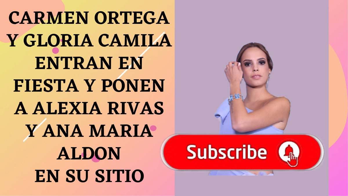 maicavascotw's tweet photo. DIRECTO 22 HS YOUTUBE: Cambio de ESCALETA. ANA MARÍA ALDON sigue en FIESTA cobrando de hablar de la FAMILIA ORTEGA CANO. CARMEN ORTEGA y ANICETO entran en DIRECTO. GLORIA CAMILA se pronuncia en redes: “ALEXIA RIVAS ES UNA MENTIROSA”. Se lía. 
Link: https://t.co/omZBYXNAYN https://t.co/iD1wCHlton