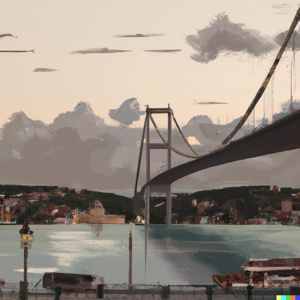 Dall-E'den �stanbul Bo�az� Resimleri