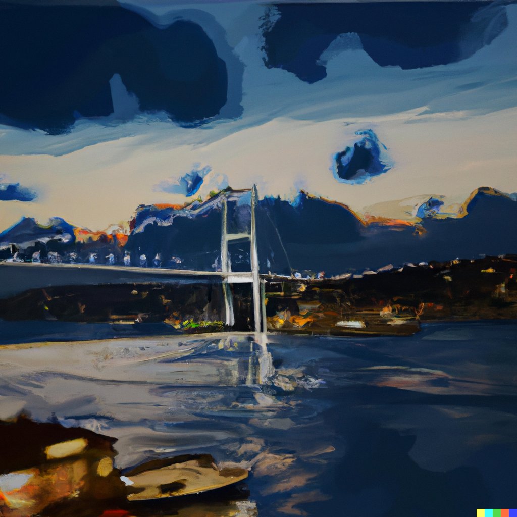 Dall-E'den �stanbul Bo�az� Resimleri