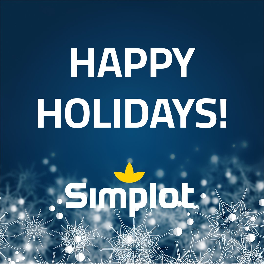 All of us here at Simplot wish you and your family Happy Holidays this season!