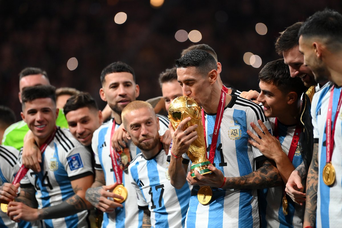 ChampionsLeague's tweet photo. 🇦🇷 2022 World Cup winners 🏆 https://t.co/usRf7MRL9X