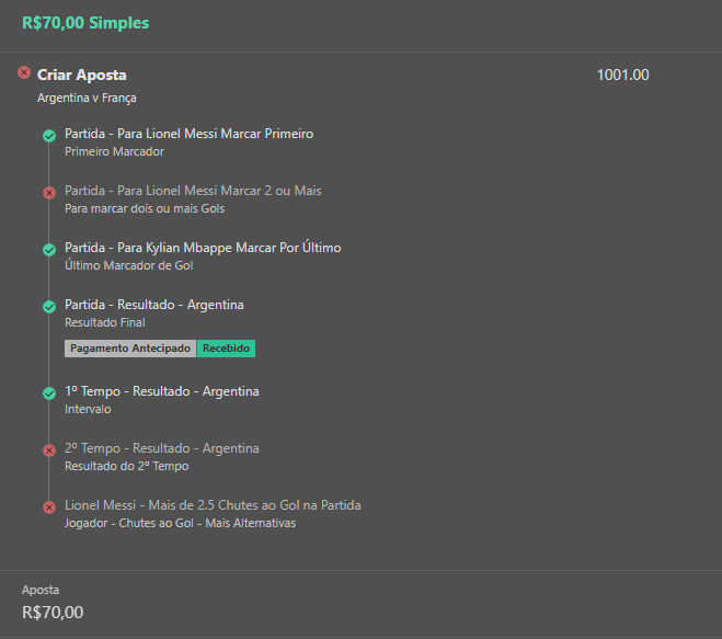 zamocs's tweet photo. @ale_apoka @Gaules 

BET365 --> Hi Gabriel, Argentina did not win the second-half therefore this bet has been correctly settled as lost. https://t.co/UXni1txuZA