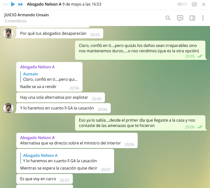 Mis ABOGADOS fueron desapareciendo por las PRESIONES de la MAFIA.  

A NELSON AGUIAR lo montaron en un coche tres individuos vestidos de paisano. Le dijeron que sabían quien era su esposa y que tenía una niña... y que lo mejor que podía hacer por su familia era abandonar mi caso.