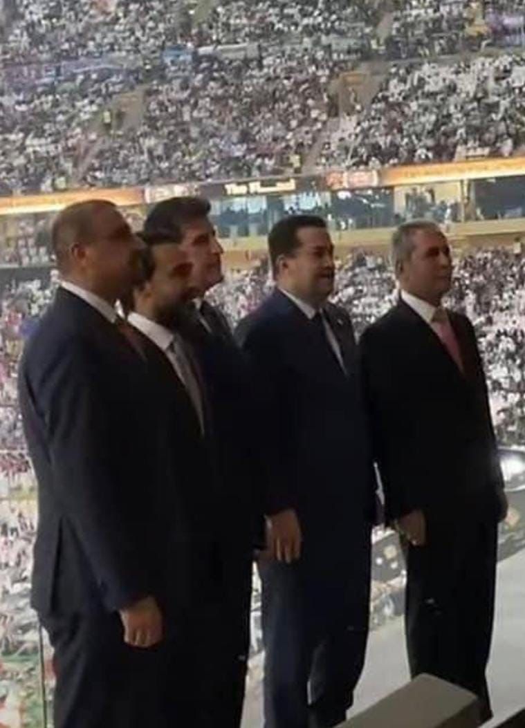 حضور السلطات العراقية كافة في قطر!
اطمئنوا.. ماكو إنقلاب!
الميليشيات لازمه البلد من خوانيگه!
#شني_هاي