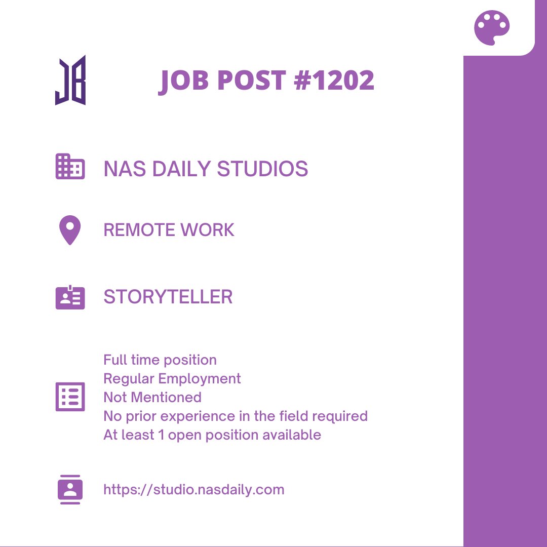 BTSARMYJobBoard's tweet photo. #BAJBRemote
REMOTE WORK
https://t.co/01QK7U3Cai
#BAJBDesign
ARMYs, kindly contact the job poster / hiring party directly for more information. π
Good luck! π https://t.co/fTdpurtFJP