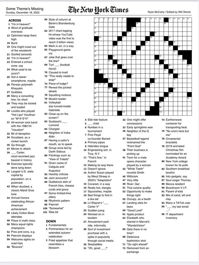 Nyt Publishes Crossword Puzzle Resembling Swastika - The Jerusalem Post