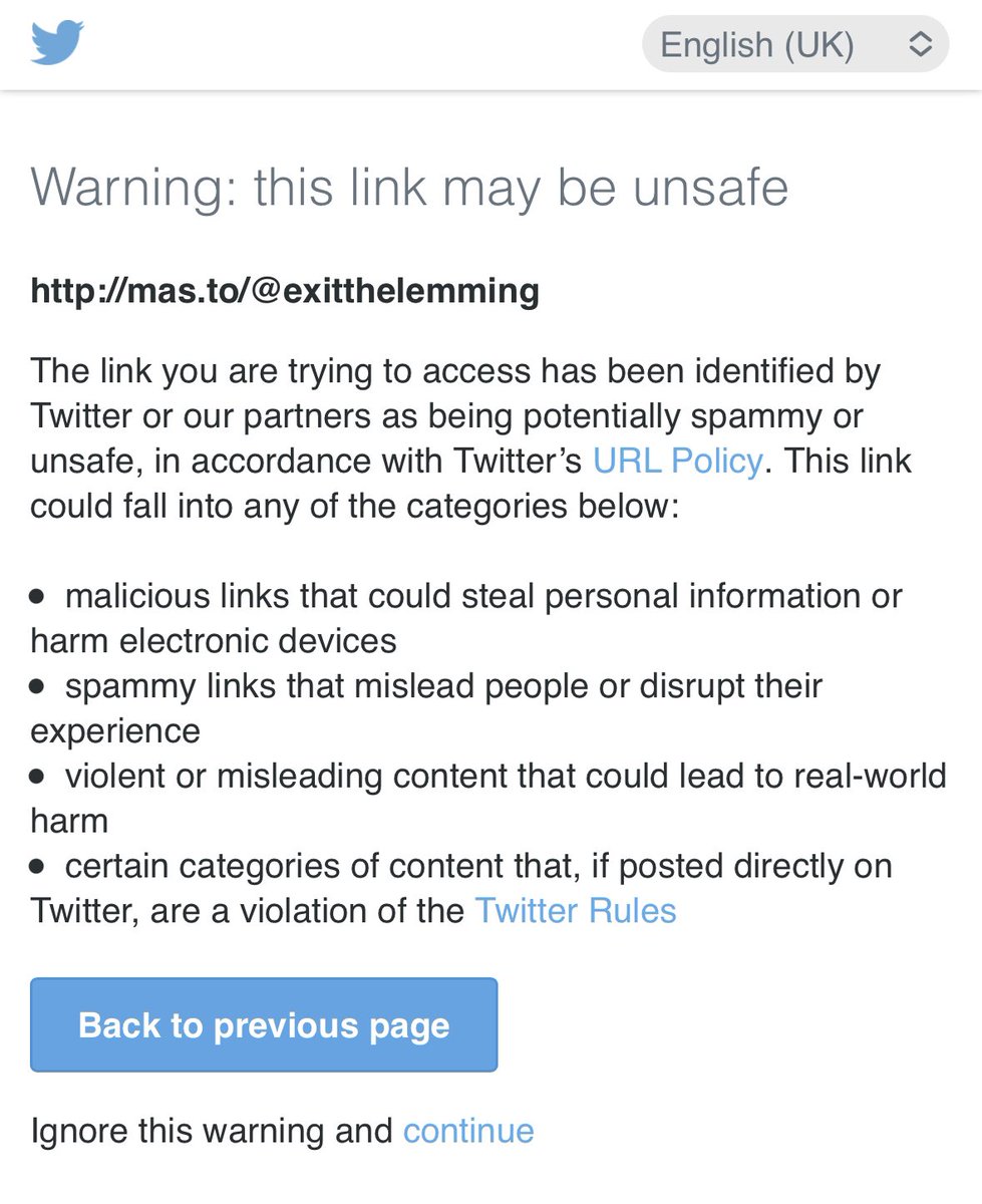 exitthelemming's tweet photo. I’m still quite quiet on Mastodon, but needless to say, the link in my twitter bio isn’t unsafe https://t.co/gAsxLhs7bo