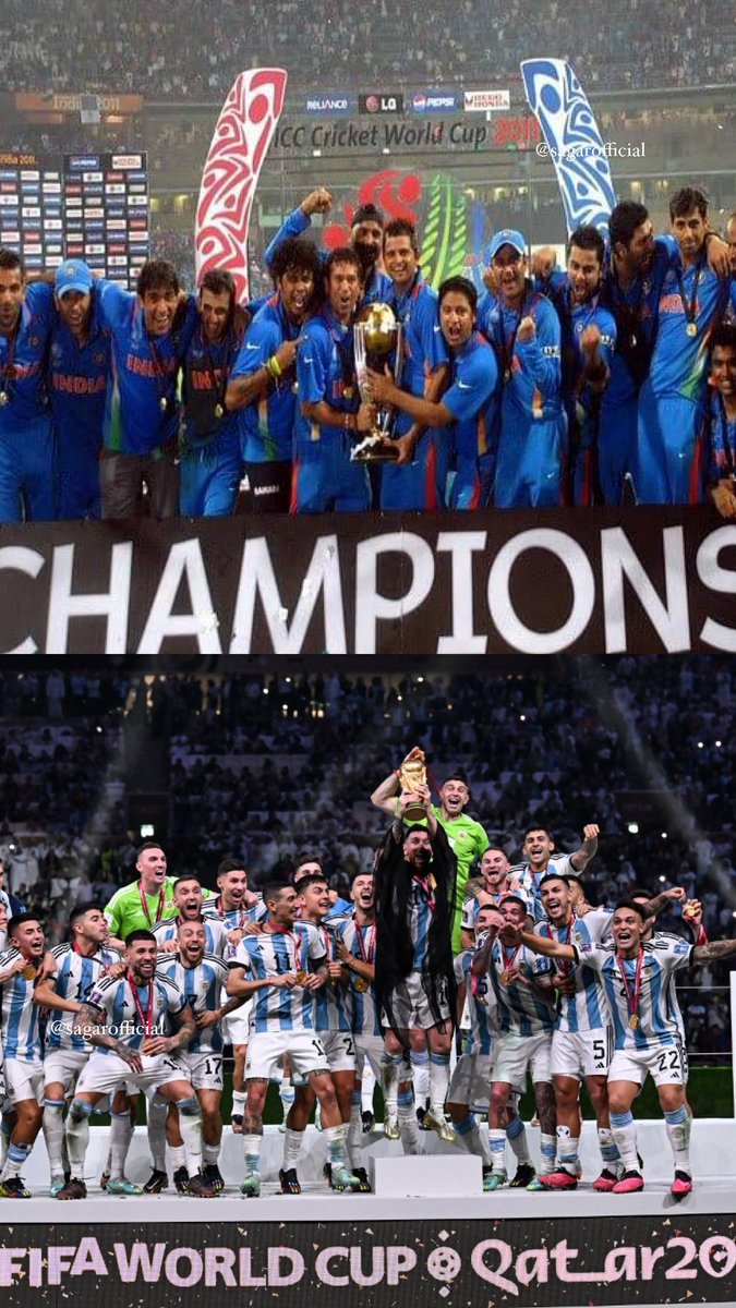 Memories of Number 10’s
Memories of Waits and Wins
Memories of GOATs
Memories of Lifetime

<a href="/sachin_rt/">Sachin Tendulkar</a> 
#SachinTendulkar #LionelMessi 
#FIFAWorldCup #GOAT #GOAT𓃵