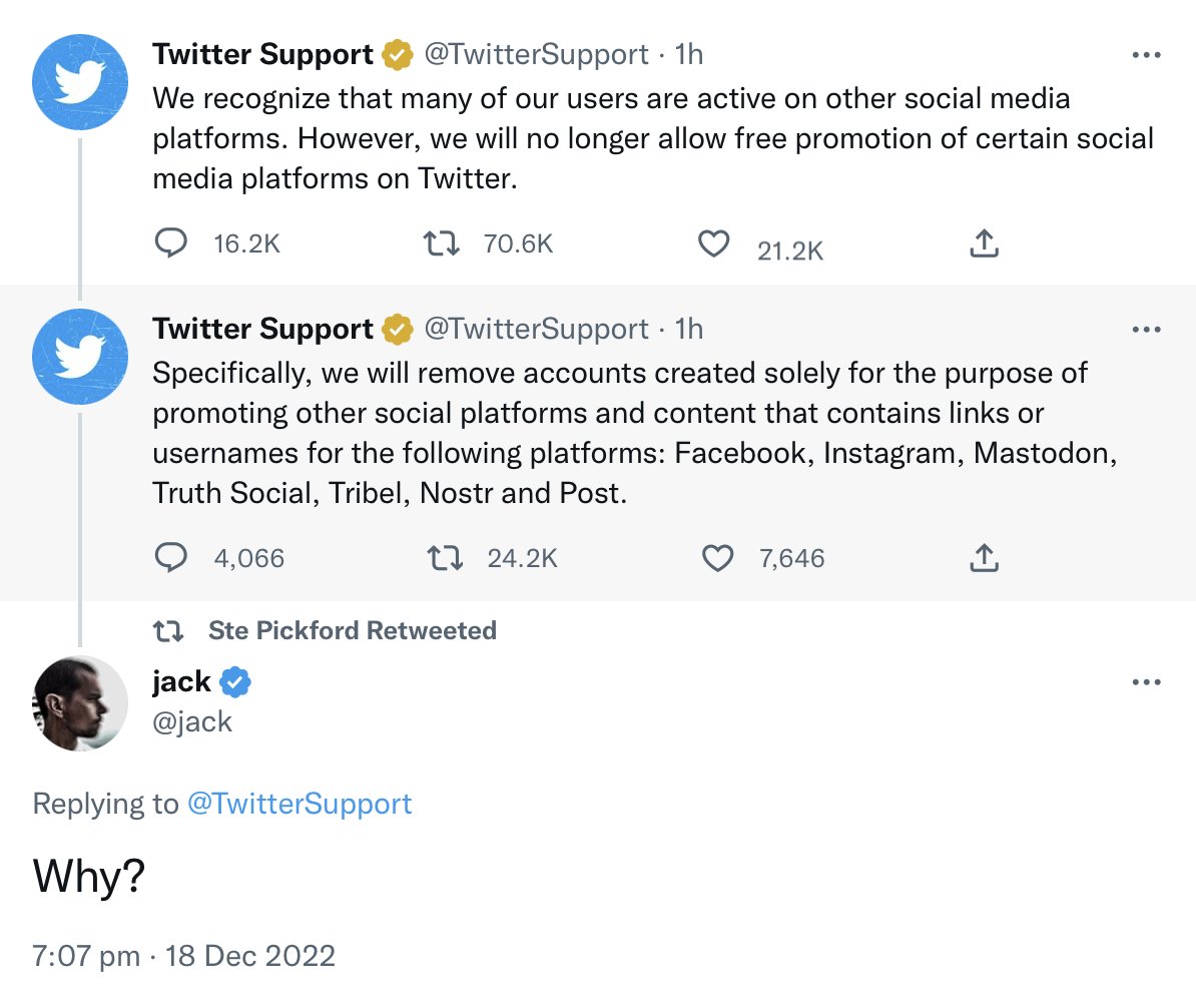 So profoundly petty and uncivil. That it's also happening on a Sunday just underscores Musk's contempt for people who use and make the thing he bought.