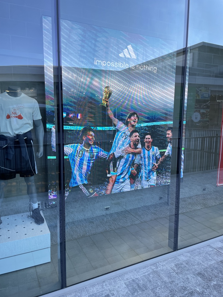 robertedorn's tweet photo. Adidas store didn’t waste any time https://t.co/JbryuwGgMo
