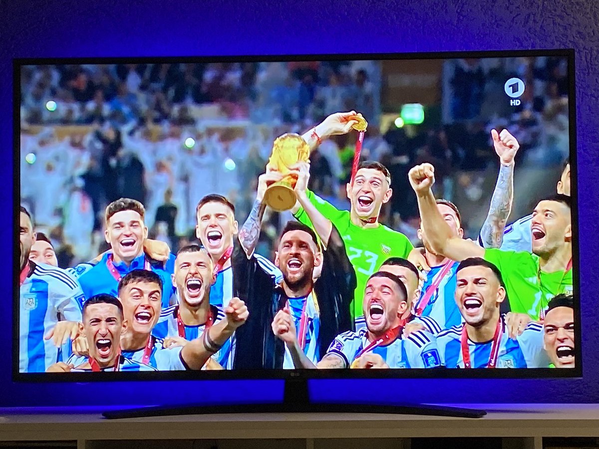 waizkarim's tweet photo. The best ever #FIFAWorldCup final.

The greatest footballer of our generation #Messi𓃵  wins it for #Argentina and deservingly got his 2nd Golden Ball award.

#Mbappe scoring a Hattrick in #FIFAWorldCupFinal is no small feat - wins Golden Boot and is a legend in making. #ARGvsFRA https://t.co/gBkxmwfEQd