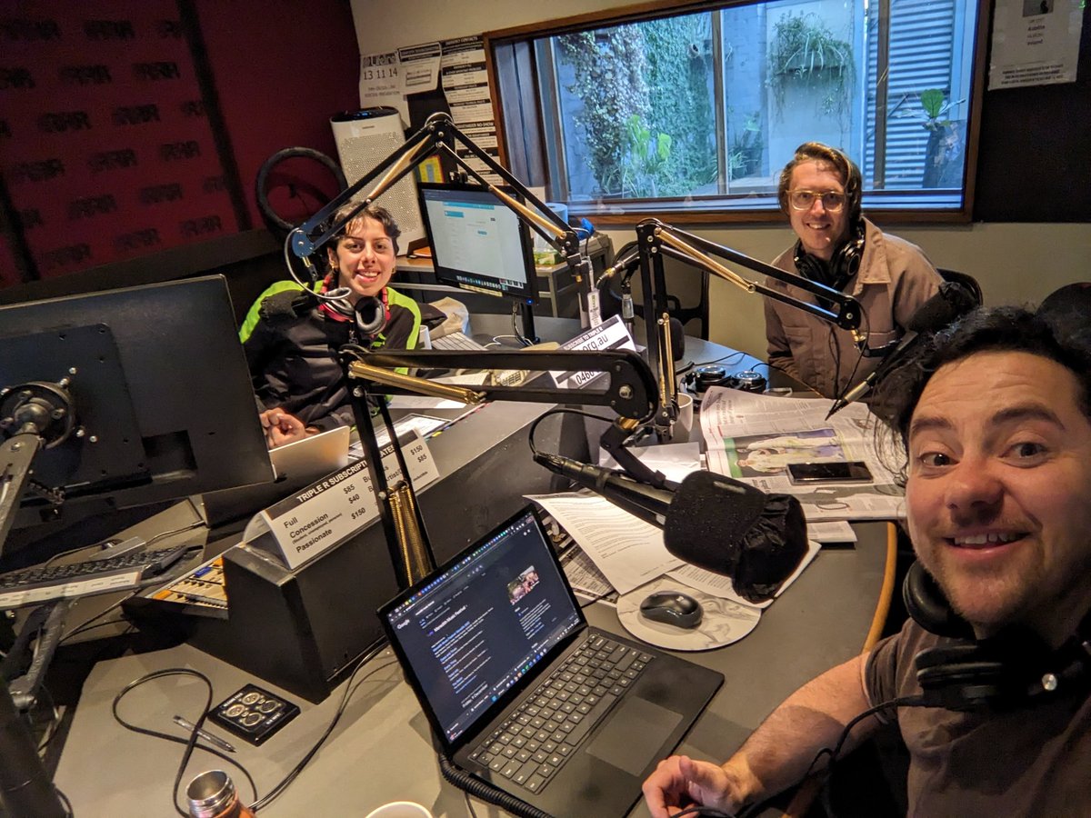 Triple R Fakefasters (@fakefasters) on Twitter photo It's the pre-xmas week <a href="/3RRRFM/">3rrrfm</a> fakesfasters crew feat. <a href="/JonathanSchust5/">Jonathan Schuster</a>, Velvet Haze's Clara Slewa and <a href="/QueerViewMirror/">Queer View Mirror</a>'s Sam Elkin trying not to destroy the joint! π»β’οΈπ¦π£ It's the pre-xmas week <a href="/3RRRFM/">3rrrfm</a> fakesfasters crew feat. <a href="/JonathanSchust5/">Jonathan Schuster</a>, Velvet Haze's Clara Slewa and <a href="/QueerViewMirror/">Queer View Mirror</a>'s Sam Elkin trying not to destroy the joint! π»β’οΈπ¦π£