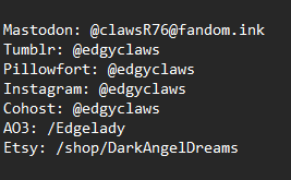 Claws @ edgyclaws.bsky.social tweet media