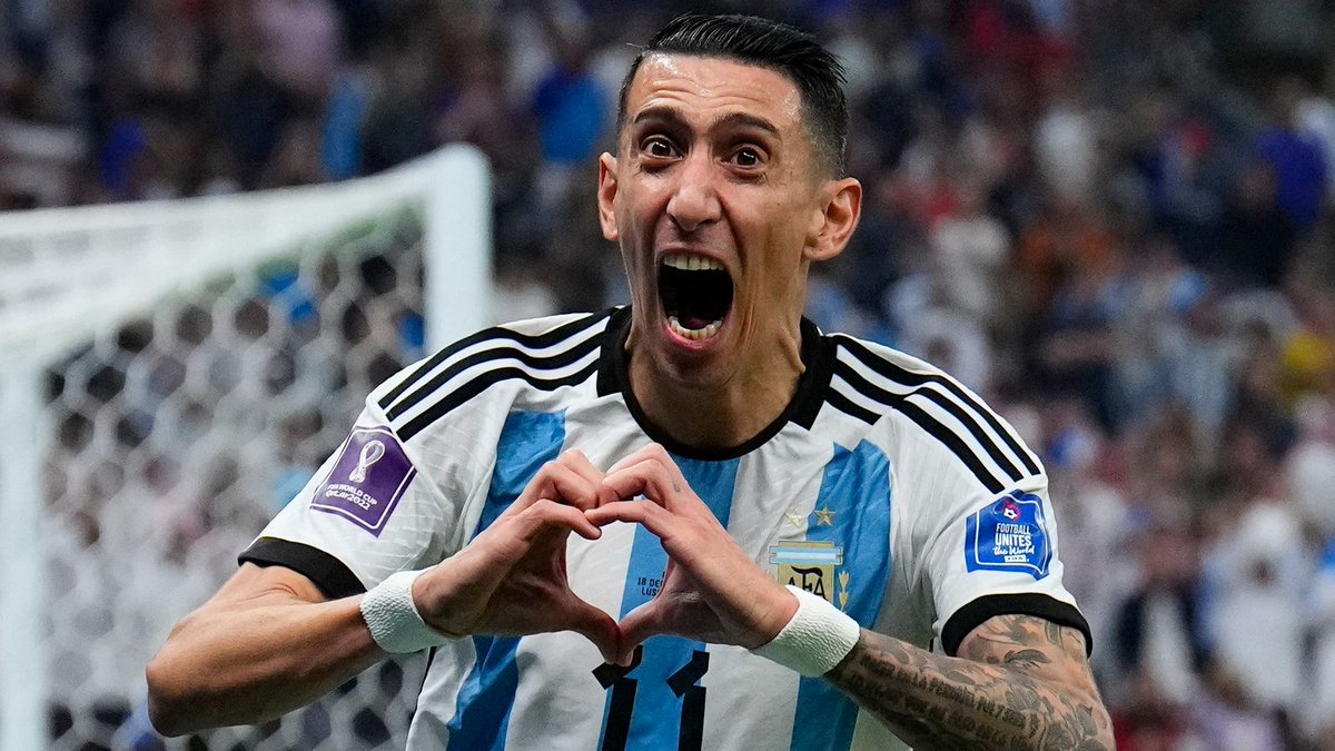 usetvgof's tweet photo. Angel Di Maria also scored for Argentina in the final against France https://t.co/td7WNcsFz4