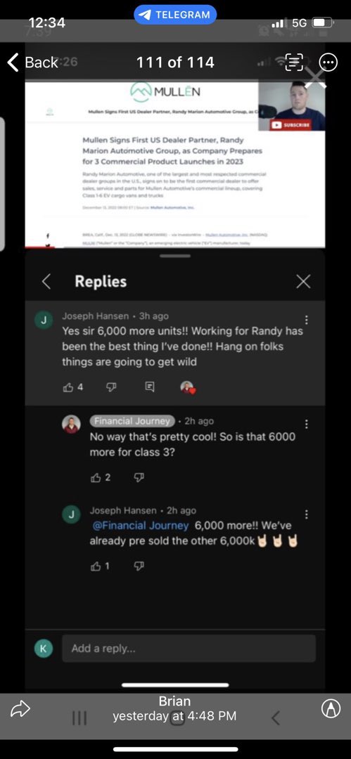 007bull07's tweet photo. Adding these 2 posts, absolutely make sense. employee of Randy is also confirmed another 6000 purchase. I love what I am reading. $muln has a bright future. David will give us a Christmas gift 🎁 this week? https://t.co/CorqrfrmtC