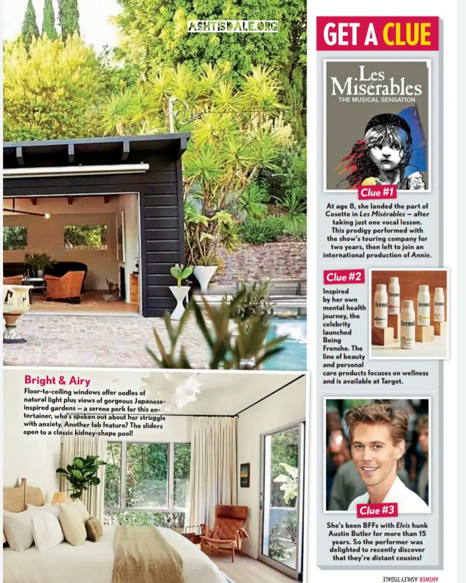 ashleyt_net's tweet photo. #AshleyTisdale and her new house are mentioned in Life &amp; Style US - December 26, 2022 https://t.co/FTElT8pmd3