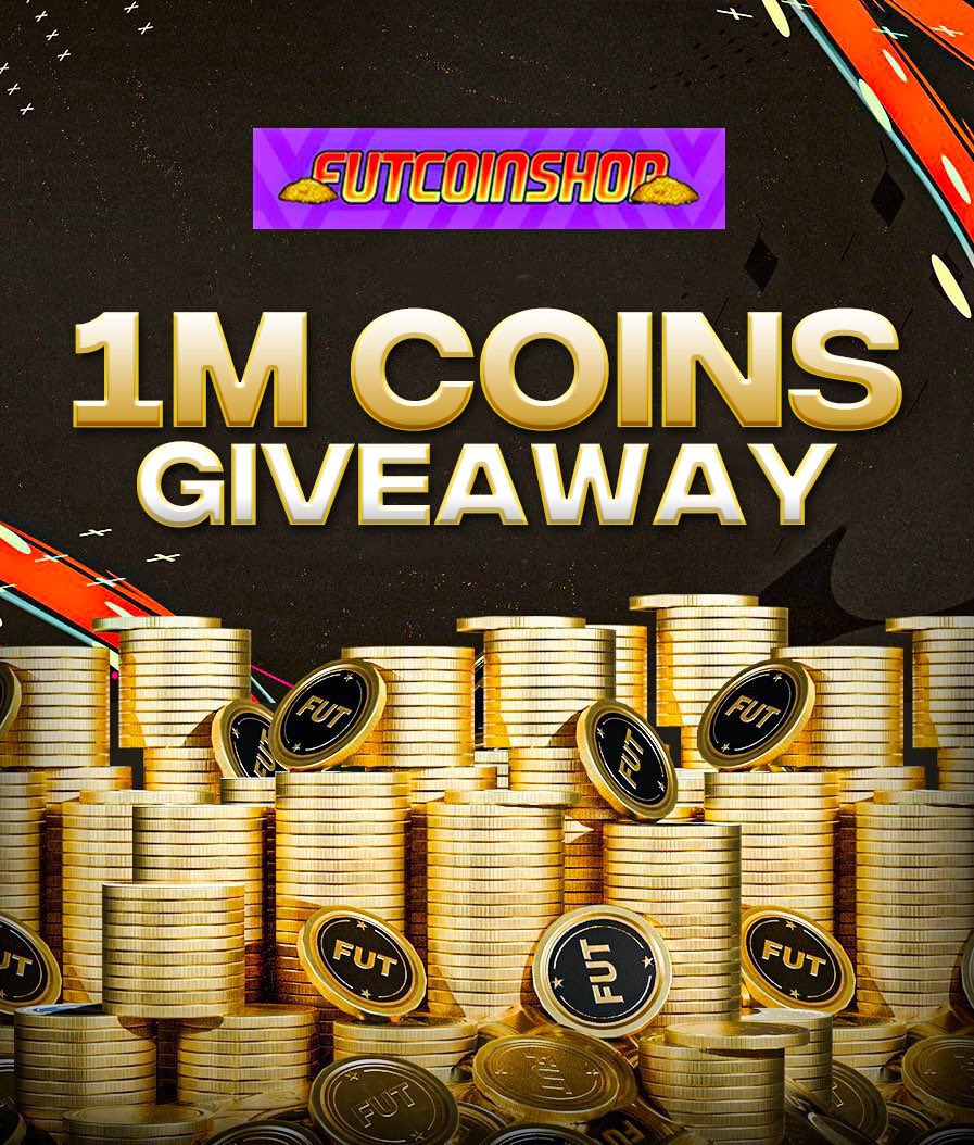 FUTCoinShop's tweet image. 🚨 1 MILLION COINS GIVEAWAY 🚨

Here’s how to enter:

❤️ &amp;amp; 🔁 this tweet 

Follow @FUTCoinShop &amp;amp; @FutSheriff 
 
That’s it! Good luck 🤝