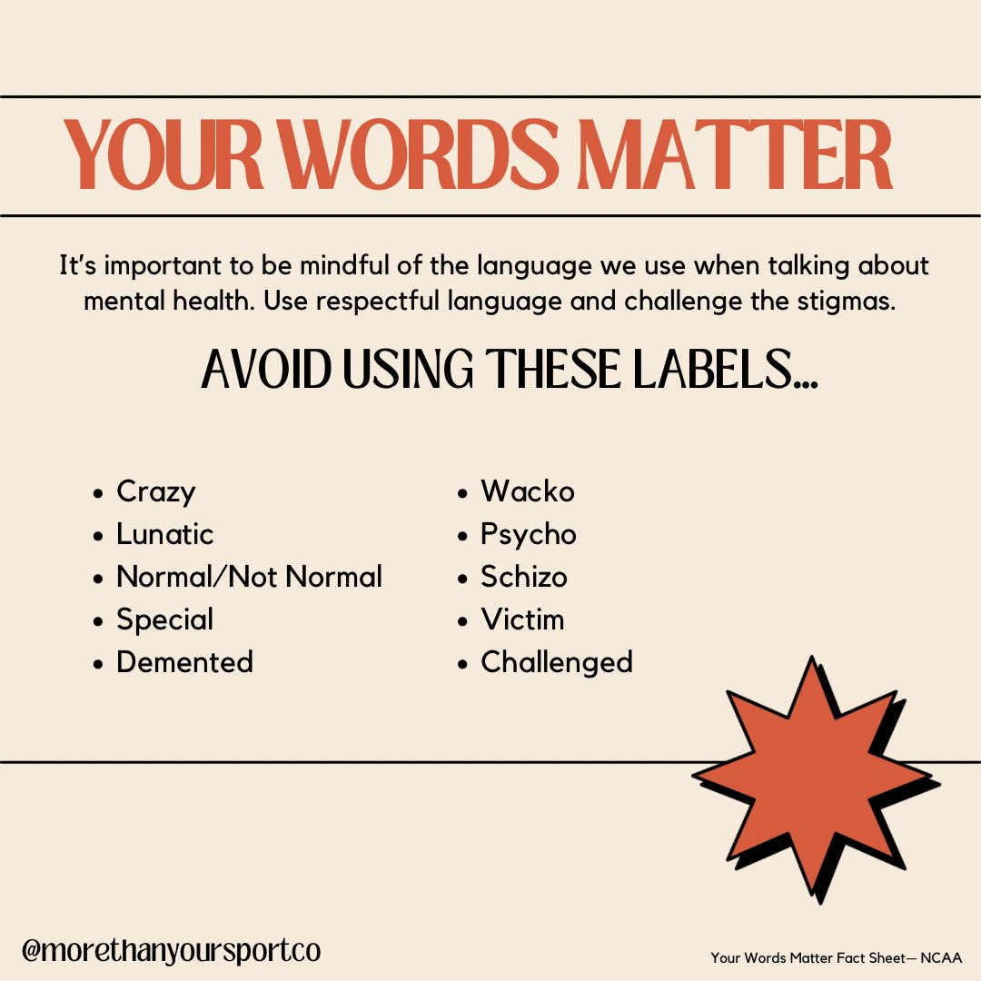 Your words matter 🧡 #morethanyoursport