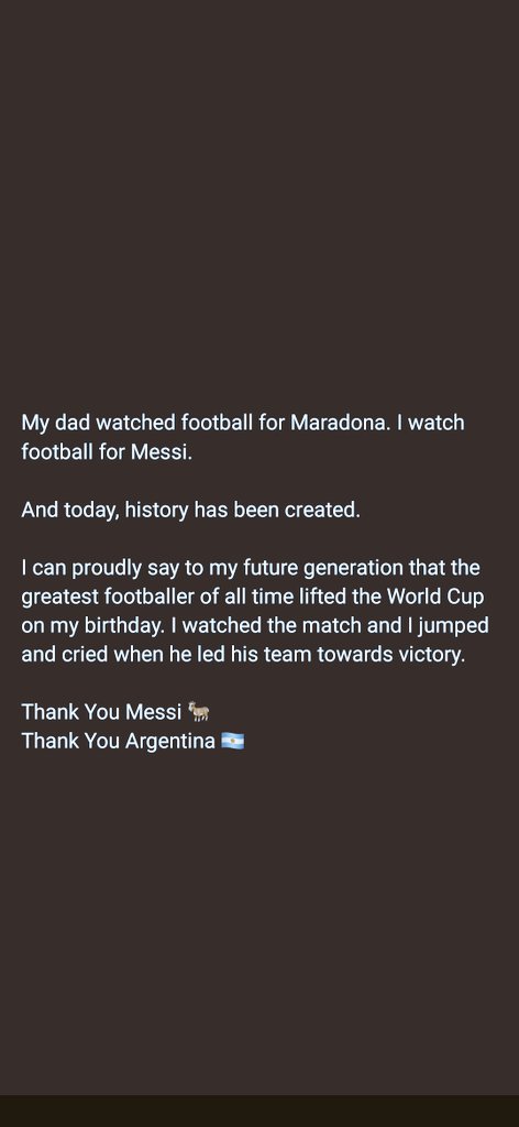 rocksnayeem's tweet photo. Thank You @TeamMessi 🐐
Thank you for making my birthday memorable 🙏❤️ https://t.co/mCBqzY72ss