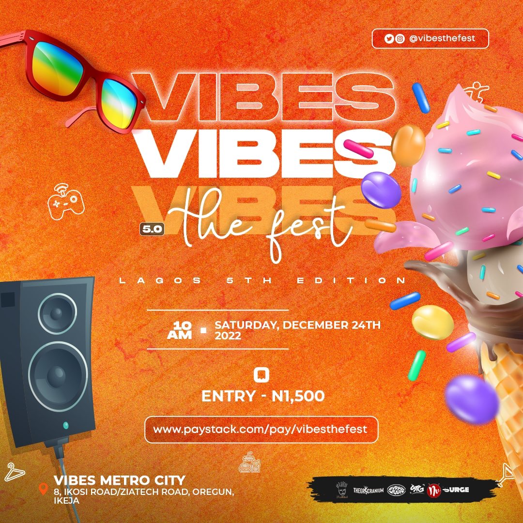 Life is short. Buy the tickets    Come vibe with us 🤩🤩#VibesTheFest22