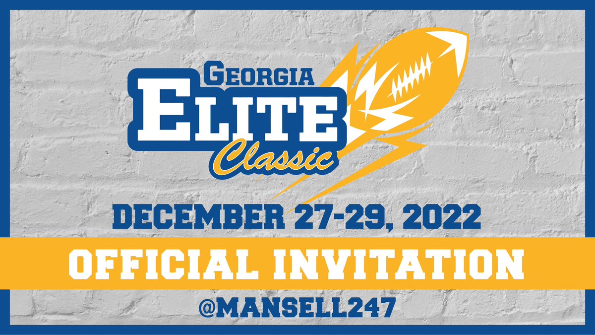 Thankful for the invite to the Georgia Elite Classic game! @Mansell247 <a href="/GAEliteClassic/">GeorgiaEliteClassic</a> <a href="/scoreatlanta/">SCORE Atlanta</a> <a href="/Coach_MKemper/">Matt Kemper</a> <a href="/Etowah_Recruits/">Etowah FB Recruits</a> <a href="/RecruitGeorgia/">Recruit Georgia</a>