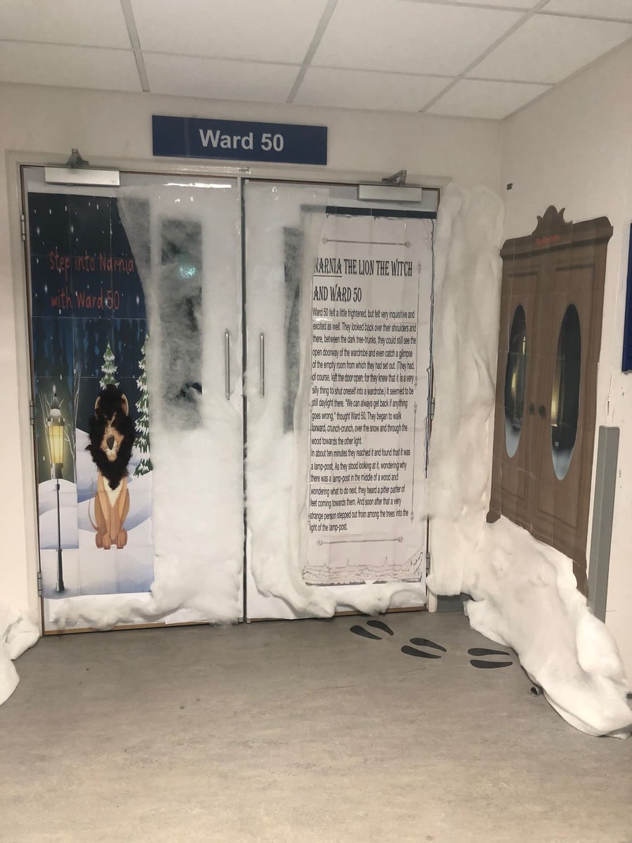 Step into Narnia with Ward 50 #wgh #christmasdoorcomp 🎄🎅