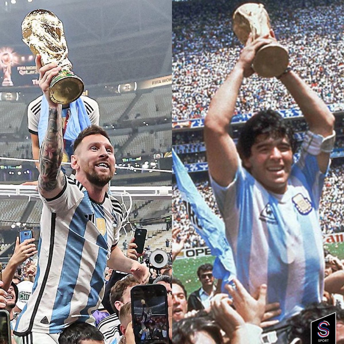 🥹Futbol Messi'ye olan borcunu, Messi ise Maradona'ya olan borcunu ödedi..