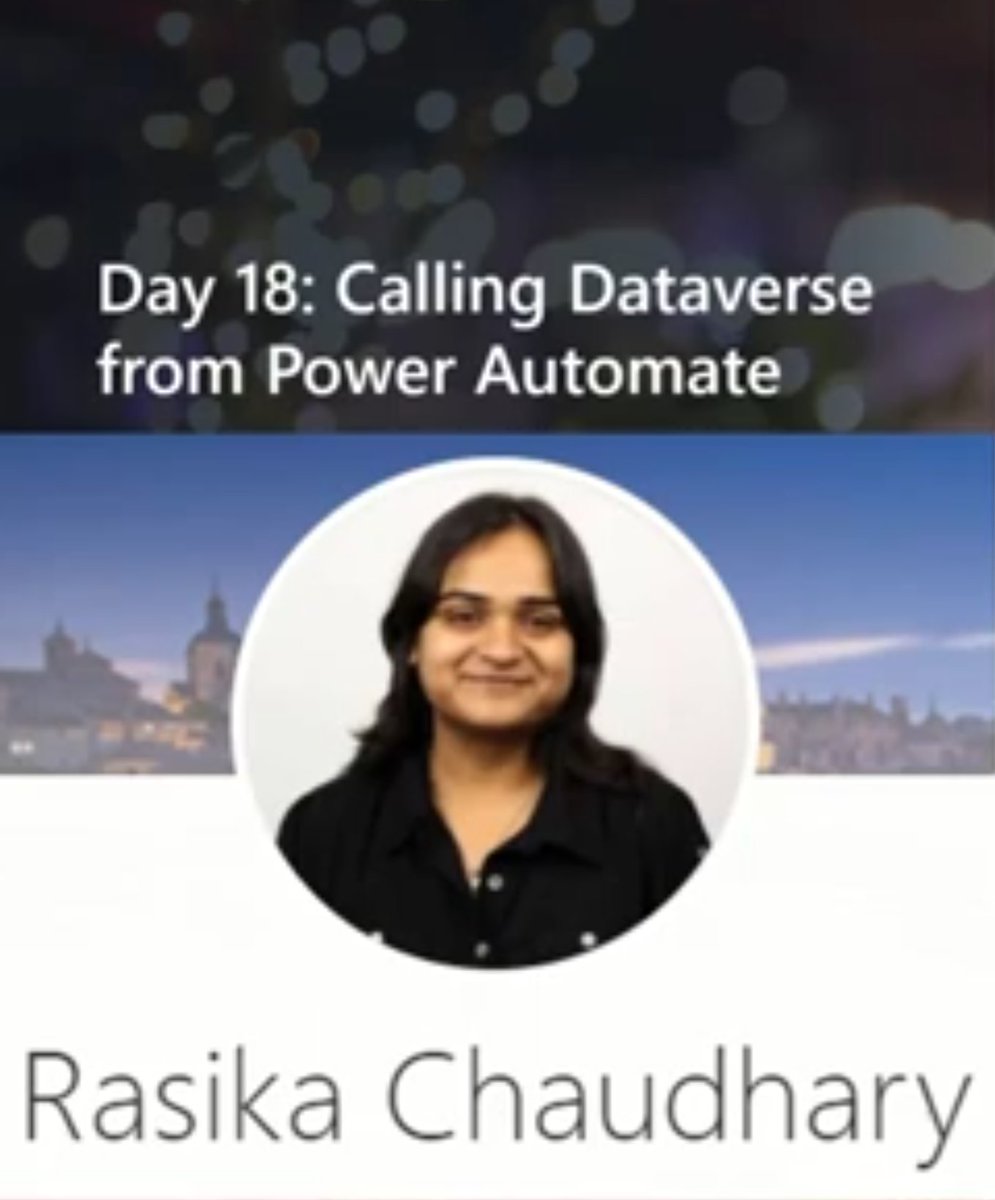 DataverseSme's tweet image. Day 18: Today&apos;s video is packed with great tips from Rasika on various way to connect to Dataverse using flows. Don&apos;t miss this new video: Dataverse Advent Calendar Day 18: Calling Dataverse from Power Automate youtu.be/WZ0mQzf-u64 via @YouTube #DataverseSME #PowerAutomate
