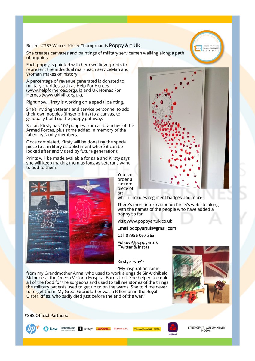 ManDadMedia's tweet photo. #SBS Winner @poppyartuk is featured inside #Issue17 of #ManDadMagazine.
Subscribe: https://t.co/38QIOUbT8e
Contact: hello@mandad.media
@TheSBS_Crew @SBSWinnersHour
#ManDad #ManDadMedia #ManDadMag #dilamd https://t.co/InmiA8Ir3T
