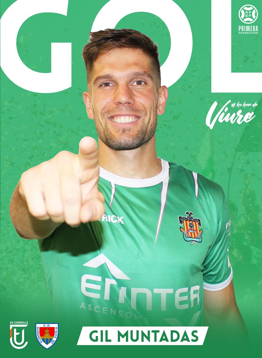 ⏱️ 89' | 1-0 | 😍 GOOOOOOOL, GOOOOOOOL, GOOOOOOOL, GOOOOOOOL, GOOOOOOOL, GOOOOOOOL, GOOOOOOOL, GOOOOOOOL, GOOOOOOOL, GOOOOOOOL, GOOOOOOOL, GOOOOOOOL, GOOOOOOOL DEL CORNELLÀ!!! 😍

⚽️ No falla <a href="/GiL_MC10/">Gil Muntadas</a> des del punt de penaaaaal!!! Som-hi!!! 🔝

#CornellàNumancia 🟢