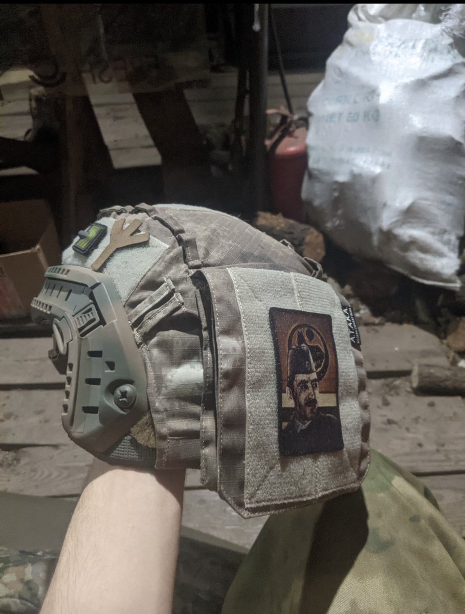 My personal helmet back from my service days in Ukraine.