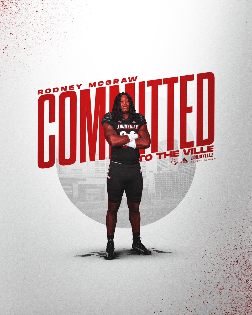 Rodney_Mcgraw99's tweet photo. Thank you to all who reached out. Thank you to Penn State for an awesome 2 years. I’m happy to announce that I am 100% committed to The University Louisville. I can’t wait to get on campus and to get to work. Thank you to Coach Hagen and Coach Brohm for the opportunity. #GoCards https://t.co/Mv0Bi1XaiC
