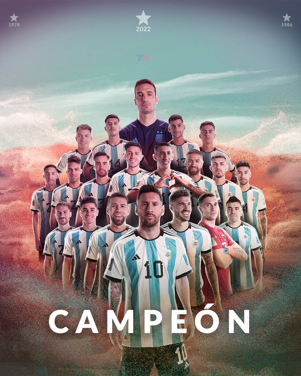 Seline_kz's tweet photo. Somos campeones 
"Look who we are, we are the dreamers
We make it happen, cause we believe it"
Cuanta razón en su canción 
#VamosARGENTINA https://t.co/wIohdQRsby