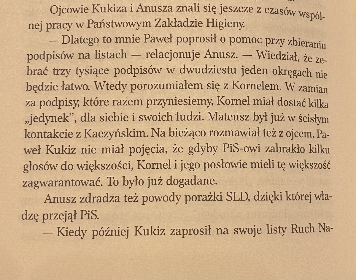 To bardzo ciekawy fragment. Były poseł AWS Andrzej Anusz zdradza w #KornelBuntownik , że jego ekipa przed wyborami w 2015 roku najpierw zbierała podpisy dla Kukiza, a gdy już nie byli do tego potrzebni, to zebrali podpisy dla Partii Razem. Dzięki temu udało się ją zarejestrować. https://t.co/zjWEzqTfoR by @adam_abramczyk(ADAM) | Twitter Thread Reader