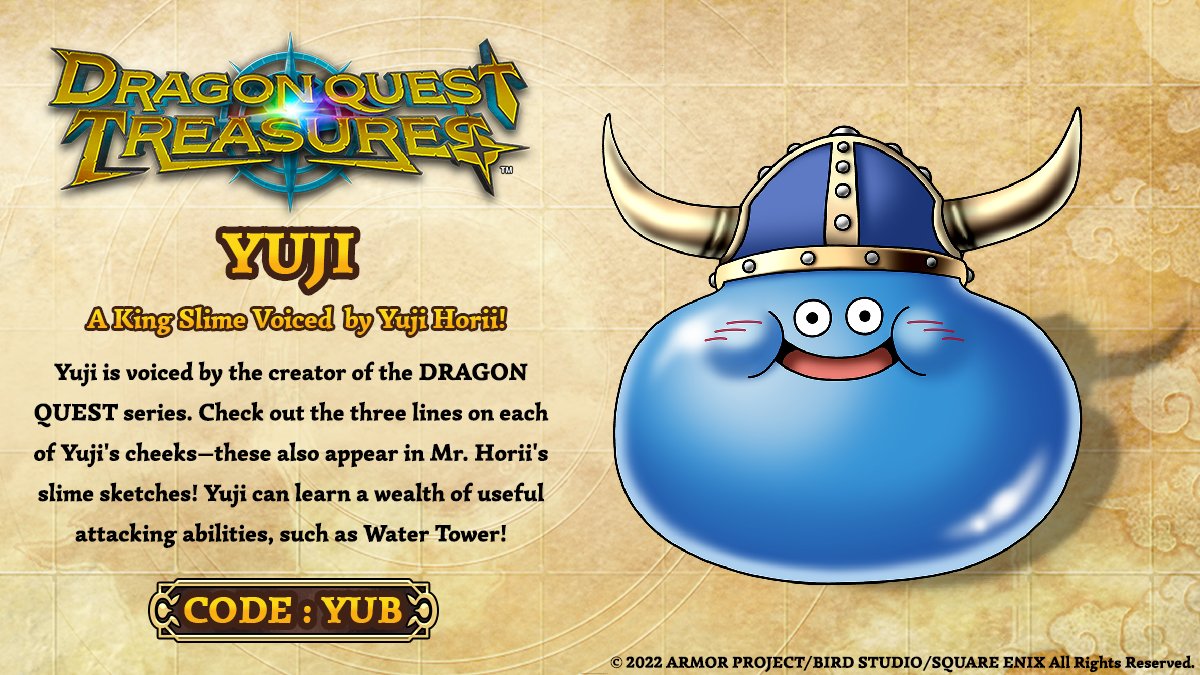 Yuji, the King Slime voiced by Yuji Horii.