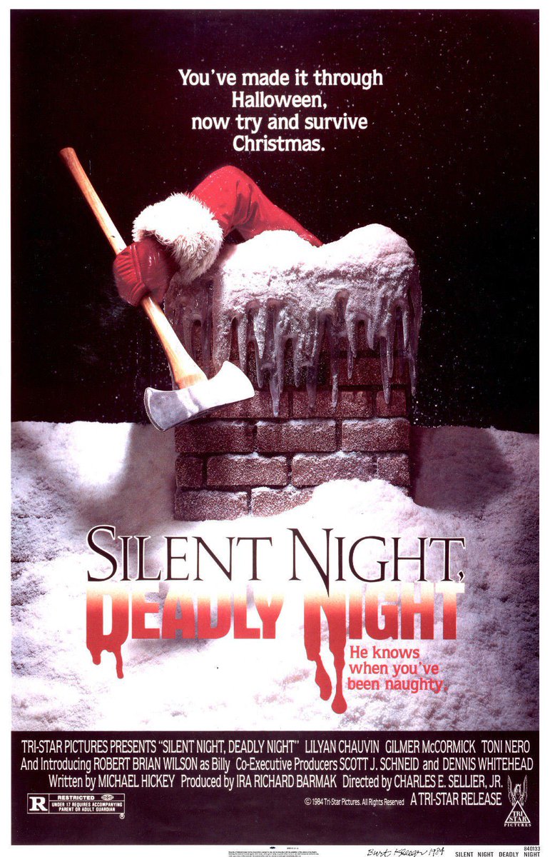 DirtyHorrorPod's tweet photo. 🪓NEW EPISODE🪓
This week, @charlesrockhill &amp; @reedblackcomics discuss 1984’s controversial Silent Night, Deadly Night!
•
•
•
#dirtylittlehorror #spookydickjokes #trynottodie https://t.co/ReotymjkR7