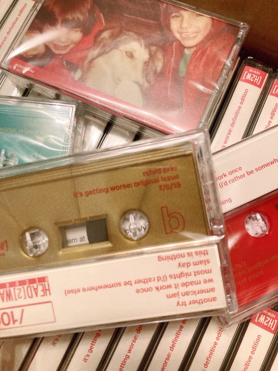rchrdprkr666's tweet photo. it's an x-mas miracle! "it's getting worse: definitive edition" cassette pre-orders are now shipping, courtesy of @h2wrecords . thanks again for your patience and support. https://t.co/GQICiwAN1U