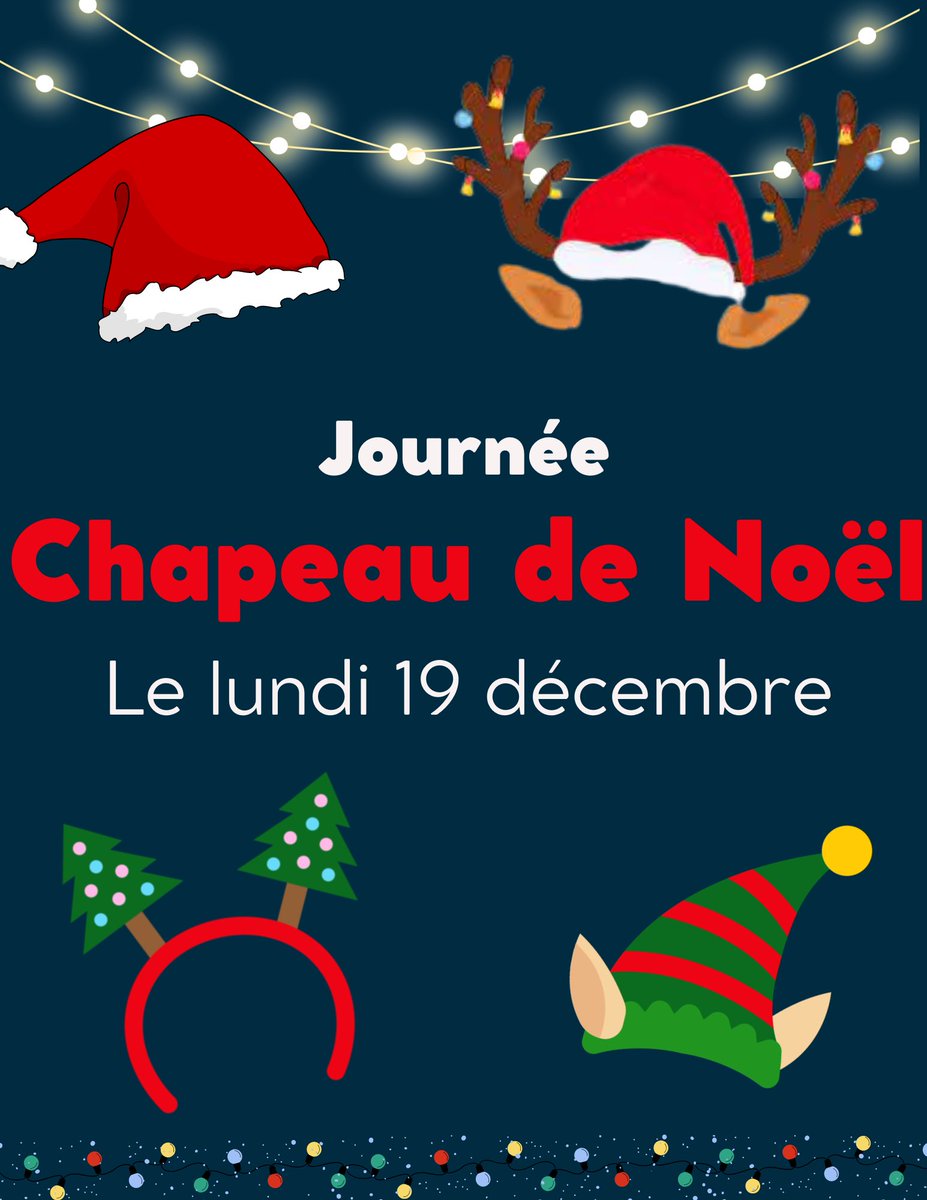 Demain c’est journée chapeau de Noël… et cherche et trouve dans l’école ! #noel  #journeetheme #journeespeciale #espritdenoel #espritdecole #noelalecole  #journeechapeau #chapeaudenoel #chercheettrouve