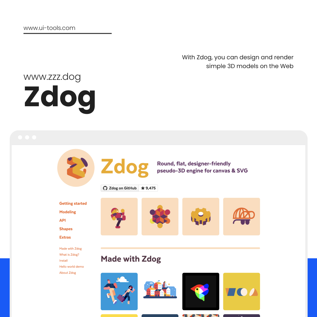 ui_tools_com's tweet image. With Zdog, you can design and render simple 3D models on the Web.
🔥 For More : ui-tools.com
#design #designinspiration #inspiration #userinterface #ui #ux