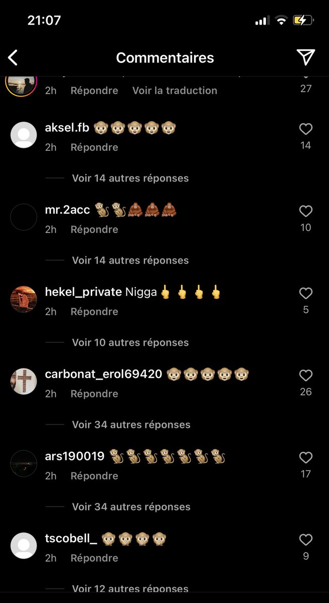Mvghribi_59's tweet photo. j’ai été voir sous le post insta de Coman (qui a raté son penalty), voilà ce que ça donne

UNE LEÇON POUR TOUTE L’AFRIQUE, réveillez-vous on sera jamais 100% français https://t.co/YvJJ9mfyjQ