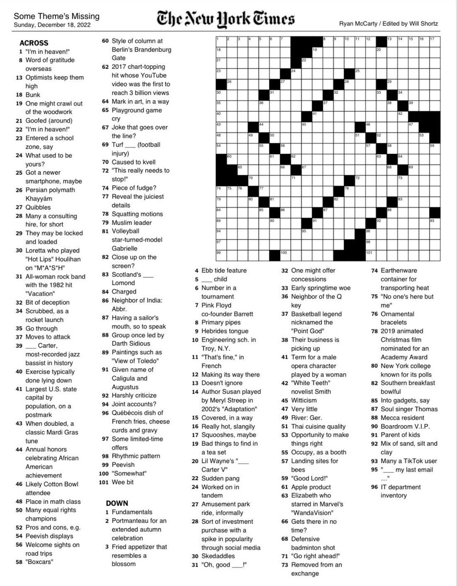 Disgusting! Only the New York Times would get Chanukah going with this is the crossword puzzle. Imagine what they would do to someone who did this and was not ideologically aligned with them? I’ll give them the same benefit of the doubt they would give those people… EXACTLY ZERO