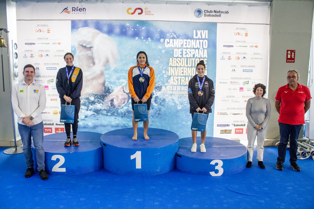 GSDcdeportivo's tweet photo. CTO. ESPAÑA ABSOLUTO INVIERNO: Increíble María Ramos que se vuelve a proclamar CAMPEONA DE ESPAÑA ABSOLUTA en la prueba 100m. Braza femenino batiendo además la MEJOR MARCA NACIONAL de 16 años con un tiempo de 1.05.29. ¡Enhorabuena María de todo tu equipo GSD! https://t.co/tArvfGFfmY